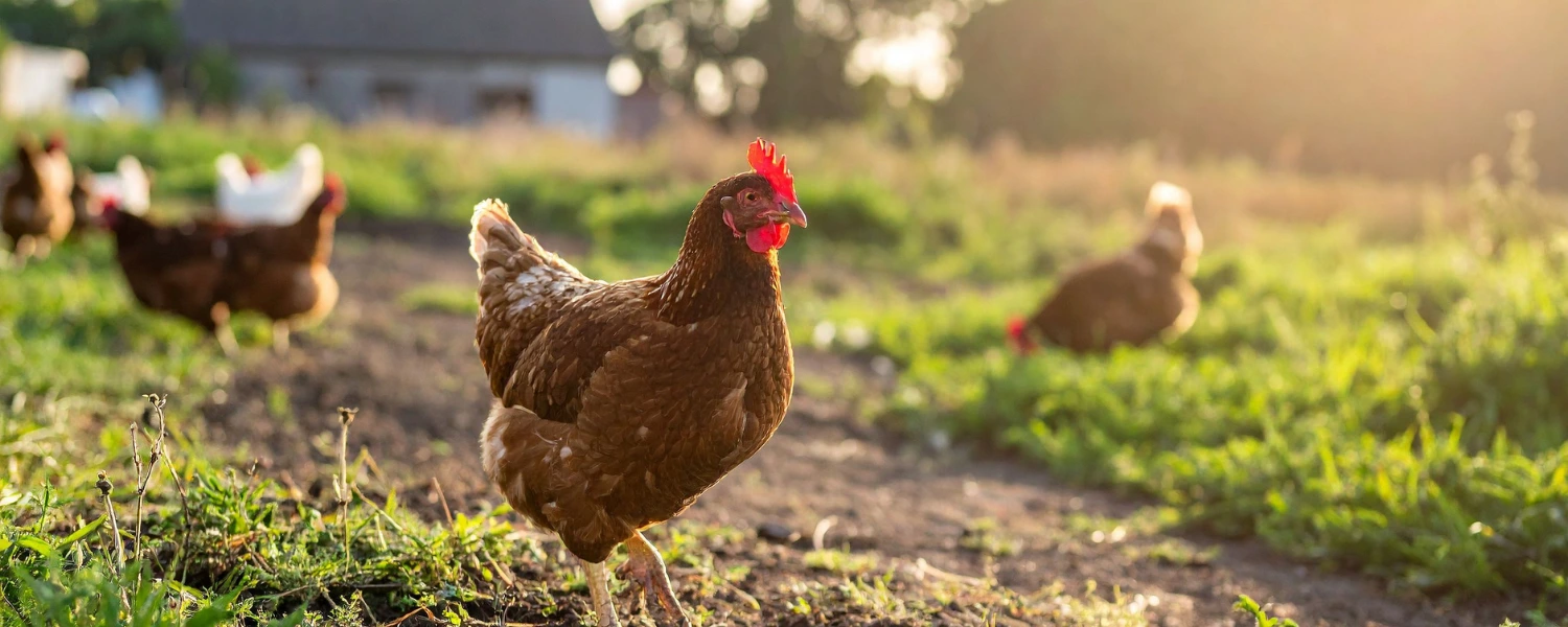 Hen in Farm - Egg Sheg