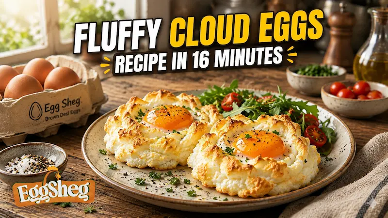 Fluffy Cloud Eggs Recipe by Egg Sheg