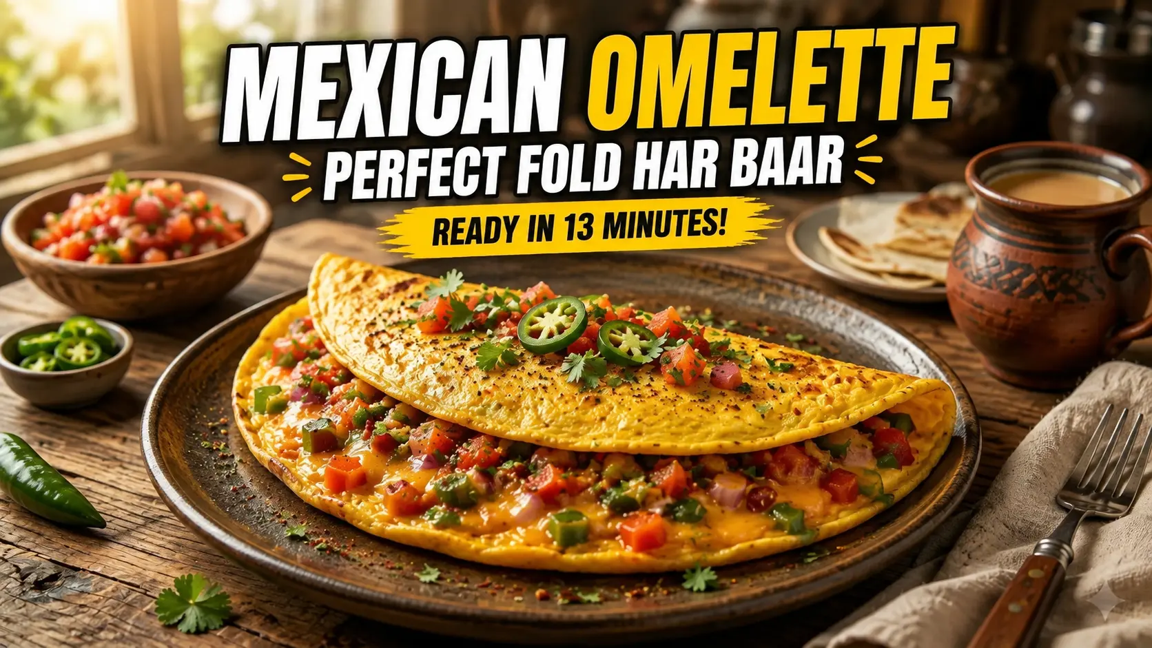 Mexican Omelette Recipe: Perfect Fold Har Baar | Egg Sheg